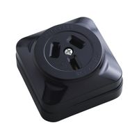 朝日電器 露出コンセント3P20A AB-23BH 1個 62-8568-57（直送品）