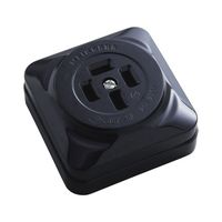 朝日電器 露出コンセント接地3P20A AB-231BH 1個 62-8568-59（直送品）