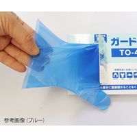 ホワイトマックス ポリエチレン手袋 ガードマックス箱入エコノミー TOー400B ブルー M 200枚×40箱 1ケース(8000枚)（直送品）