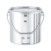 MONOVATE 吊り下げ式下部折りたたみ取っ手付密閉容器(クリップ式/PTFE) 15L CTBDF-PTFE-27 1個（直送品）