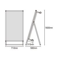 常磐精工 サポートサインスマート ストレッチャー ホワイトボード SPSS-TANKA-WB 1個 63-1269-81（直送品）
