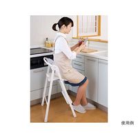 オークス ステップアップチェア ホワイト X12 1個 62-9938-52（直送品）