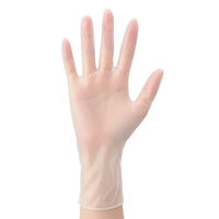 アスクル　プラスチックグローブ　粉なし（パウダーフリー）　Lサイズ　1ケース（2000枚：100枚入×20箱） オリジナル