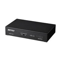 バッファロー Giga 5ポート スイッチングハブ 電源内蔵 金 LSW6-GT-5NS/BK 1台（直送品）
