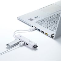 USBハブ　USB3.2Gen1　USB3.2Gen1×1、USB2.0×3　USBポート　USB-3H421W　サンワサプライ　1個