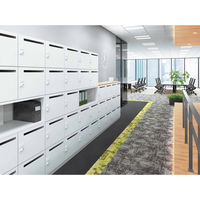 【組立設置込】コクヨ イノン ロッカー 8人用 Bタイプ 下段ラテラル メール穴無 シリンダー 幅900×奥行450×高さ1910mm ホワイト 1台（直送品）