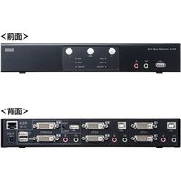 サンワサプライ DVIデュアルモニタ対応パソコン自動切替器(2:1) SW-KVM2DMDU 1個（直送品）