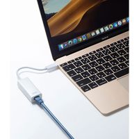 サンワサプライ USB3.1 TypeC-LAN変換アダプタ（ホワイト） USB-CVLAN2W 1個（直送品）