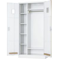 【車上渡し】アール・エフ・ヤマカワ 多人数用ロッカー 中仕切り付き 幅880×奥行515×高さ1790mm ホワイトグレー 1台（直送品）