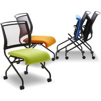 【軒先渡し】関家具 AiDen（アイデン） A02-C ネスティングチェア グリーン 253126 1脚（直送品）