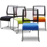 【軒先渡し】関家具 AiDen（アイデン） A02-C ループ脚チェア グリーン 253134 1脚（直送品）