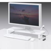 【アウトレット】サンワサプライ USBハブ付き机上液晶モニタースタンド MR-LC201HWN 1個（直送品）