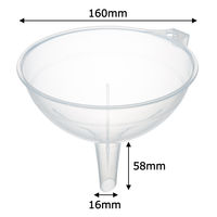 【アスクル限定販売】「現場のチカラ」PPロート（漏斗・じょうご） 15cm 1セット（3個） グリーンパル  オリジナル