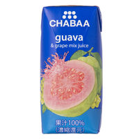 CHABAA 100％ミックスジュース グァバ 180ml 1セット（72本）