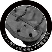 【バイク用品】大阪繊維資材 防寒ハンドルカバー レザータイプ ブラック BHC-01 IMA94101 1双（直送品）