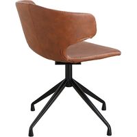 【軒先渡し】東馬 アーマー ラウンドチェア キャメル 54671460 1脚（直送品）