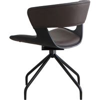 【軒先渡し】東馬 TM ルシア ラウンドチェア ブラウン 54676780 1脚（直送品）