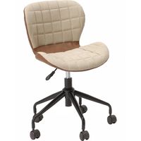 ICHIBA デスクチェア CH-2801BE-DBR 1脚（直送品）