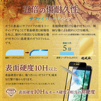 iPhone SE (第3世代/第2世代) ガラスフィルム 液晶保護フィルム 超凰神 全画面保護 ソフトフレーム ブルーライトカット（直送品）