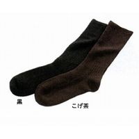 パシフィックサプライ ふんわりハイソックス　M/こげ茶　1ケース（10足入）（直送品）