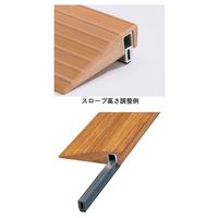 シコク 屋内用スロープ　段ない・ス　ショート　629-055　木製タイプ 4560373680361 1個（直送品）