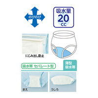 ケアファッション 安心快適フロントレースショーツ 39597-13 サックス LL 4580604055225 1枚（直送品）