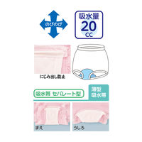 ケアファッション 安心快適フロントレース1分丈ショーツ 39633-01 ピンク M 4580604055232 1枚（直送品）