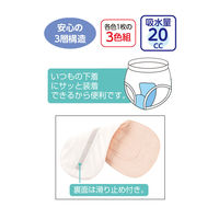 ケアファッション 安心パッド(3色組) 39659-01 33×14cm 4580604056642 1組（直送品）
