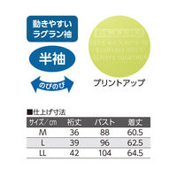 ケアファッション ドライメッシュラグラン袖Ｔシャツ　89674-32　ターコイズ　L 4580604066450 1枚（直送品）