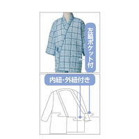 ケアファッション 打合せ楊柳パジャマ　97539-12　グレー系　L 4580625287346 1枚（直送品）