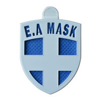 新光 エコムエアマスク　くまモン　バッチタイプ　ES-020　青 4907211129826 1ケース（100個入）（直送品）