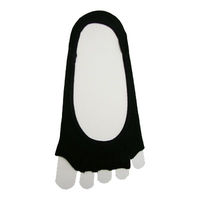 神戸生絲 シルク婦人5本指パンプスイン ゆび先なし SY305 ブラック 4971751031260 1足（直送品）