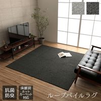 イケヒコ クレイド ラグ 1900×2900mm ブラック 1280700031403 1枚（直送品）