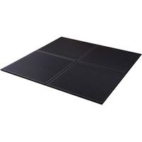 イケヒコ スカッシュ 置き畳 幅670×奥行670×高さ17mm ブラック 1110460030604 1セット(4枚入)（直送品）