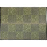 イケヒコ DXラウム い草ラグ 1910×2500mm グレー 1051530133904 1枚（直送品）