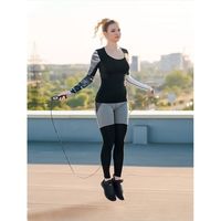 トレードワン 2WAYなわとび エアステップ:ブラック 90060 1セット(6個)（直送品）