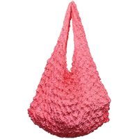 しわくちゃエコバッグPK：ピンク 90056 12個 トレードワン（直送品）