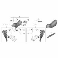 シマノ Y0E298020 STーR8050 メインレバー組 右 1個（直送品）