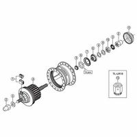 シマノ Y28R98020 DHー3D37 ナットT内部 ブラック 140mm 1個（直送品）