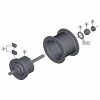 シマノ Y29H98010 DHーC6000ー1R 内部組 140 シルバー 1個（直送品）