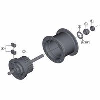 シマノ Y29H98020 DHーC6000ー1R 内部組 140 ブラック 1個（直送品）