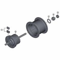 シマノ Y29P98010 DHーC6000ー2R 内部組 140 ブラック 1個（直送品）