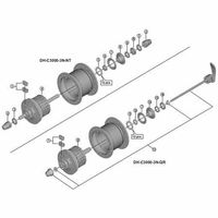 シマノ Y2AU98050 DHーC3000ー3NQR 内部 108 ブラック 1個（直送品）