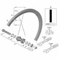 シマノ Y07B98010 WHーRX31ーF12 ハブ軸組 1個（直送品）