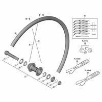 シマノ Y0CJ98010 WHRS170CLF12 ハブ軸組 1個（直送品）