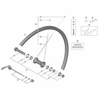 シマノ Y0D198020 WHーRS700ーC30ーTLーF ハブ軸組 1個（直送品）