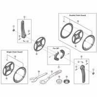 シマノ Y0J098080 FCーE6100 右クランク 175mm シルバー 1個（直送品）