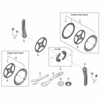 シマノ Y0J344000 SMーCRE50 チェーンリング44T 1個（直送品）