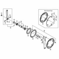 シマノ Y1NC98030 FCー3503 50T L チェーンガード 1個（直送品）