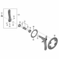 シマノ Y1WF98070 FCーRS510 チェーンリング 52TーMT 1個（直送品）